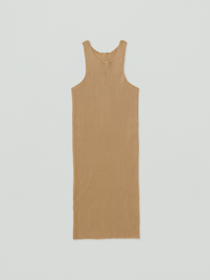 sheer knit long tank